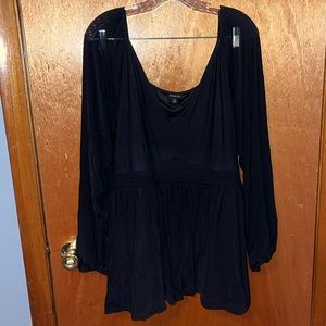 Black Lightweight Shirt With Mesh Sleeves